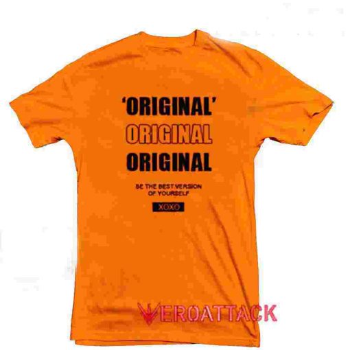Original Xoxo Orange T Shirt Size S,M,L,XL,2XL,3XL