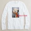 Sexy Flowers Feather Long sleeve T Shirt