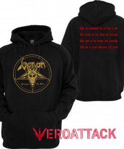 Venom Welcome To Hell Black color Hoodies