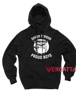Sheer Terror Dog Proud Boys Black color Hoodies