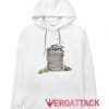 Oscar in Trash Can White color Hoodies
