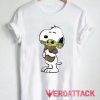 Snoopy hugging Baby Yoda T Shirt