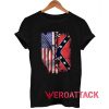 American Flag and Confederate Flag T Shirt