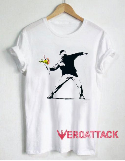 Banksy Rage Flower Tshirt