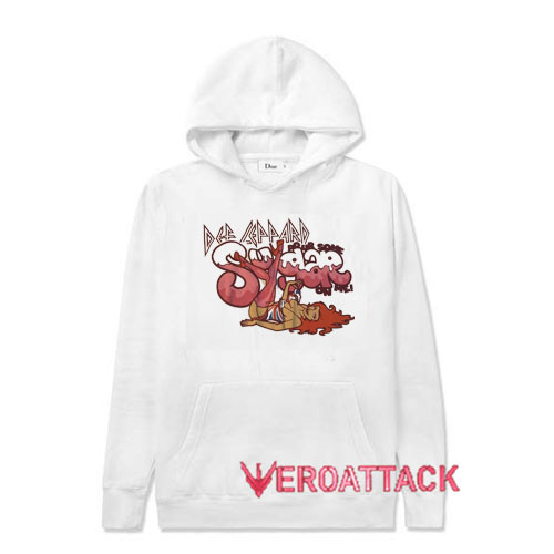 Girls Def Leppard Pour Some Sugar On Me White Hoodies