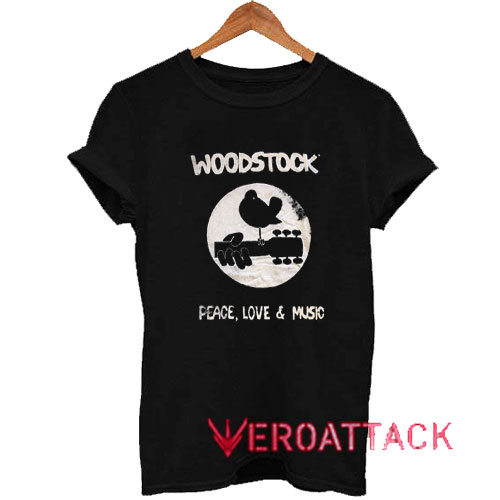 Woodstock Peace Love Music Tshirt