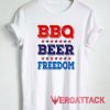 BBQ Beer Freedom Stars Tshirt