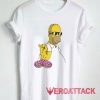 Homer Sprinkling on Donuts Tshirt