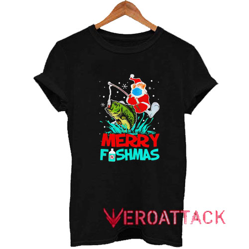Santa Fishing Merry Fishmas Tshirt.