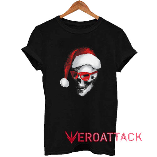 skull santa sunglasses christmas Tshirt