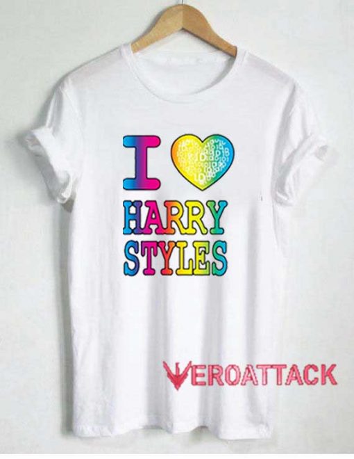 I Love Harry Styles Rainbow Tshirt