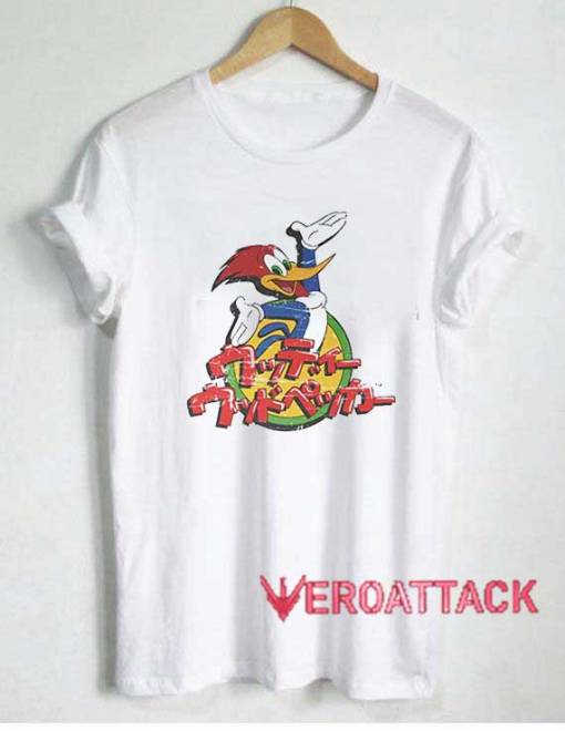 Woody Woodpecker Kanji Cartoon Shirt