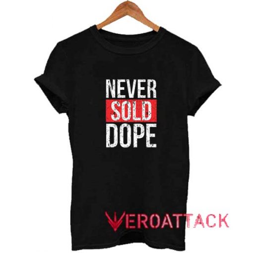 Never Sold Dope Red Block Shirt
