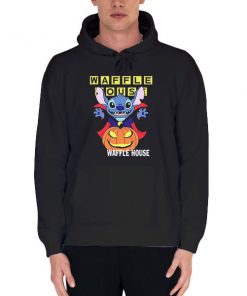 Black Hoodie Halloween Moon Shirt Waffle House T Shirt
