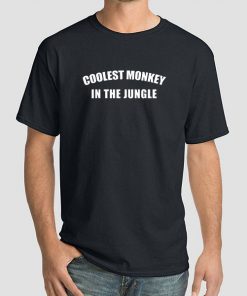 Black T Shirt Funny Coolest Monkey in the Jungle Shirt