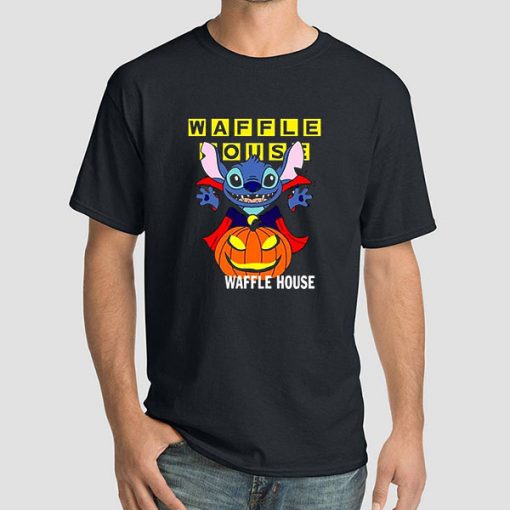 Halloween Moon Shirt Waffle House T Shirt