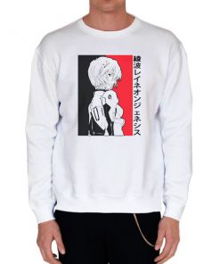 White Sweatshirt Rei Ayanami Evangelion T Shirt