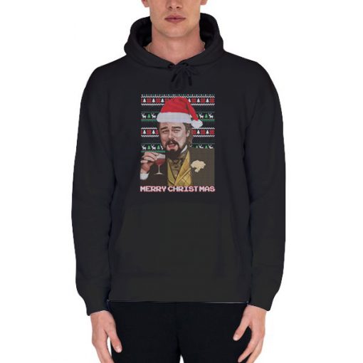 Black Hoodie Leonardo Dicaprio Laughing Meme Christmas T Shirts