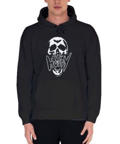 Black Hoodie Lilhuddy Merch Lilhuddy Skull Shirt