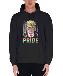 Black Hoodie Pride Lgbt Trump Shirt