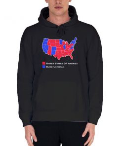 Black Hoodie United States 2016 Election Map Shirt