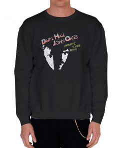 Black Sweatshirt 1981 Hall and Oates Metal Shirt