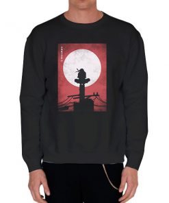 Black Sweatshirt Bloody Sky Itachi Red Moon Shirt