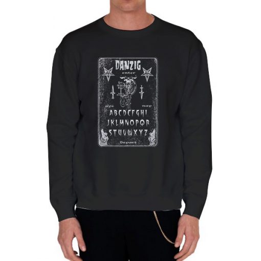 Black Sweatshirt Danzig Misfits Ouija Board Shirt