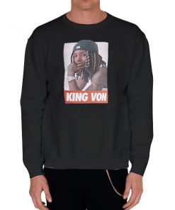 Black Sweatshirt King Von Outfits Vintage Shirt