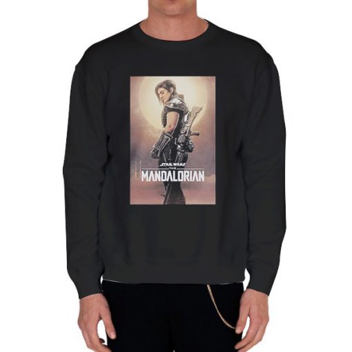 Black Sweatshirt Star Wars the Mandalorian Cara Dune Shirt