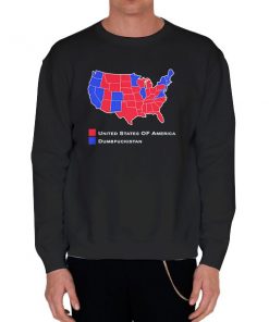 Black Sweatshirt United States 2016 Election Map Shirt
