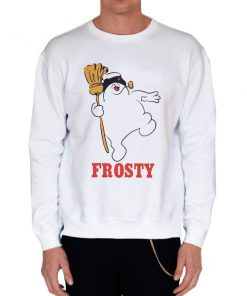 White Sweatshirt Funny Frosty the Snowman Shirt