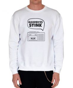 White Sweatshirt Michael Scott Goodbyes Stink T Shirt