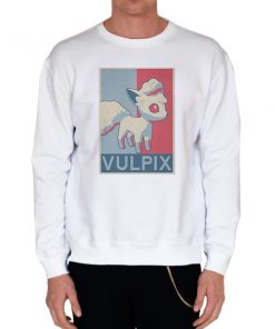 White Sweatshirt Pokemon Alolan Vulpix Shirt