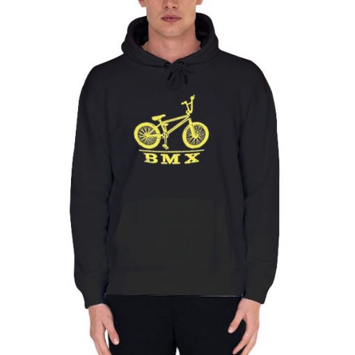 Black Hoodie Biker Old School Bmx T Shirts
