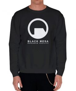 Black Sweatshirt Research Facility Black Mesa Hoodie
