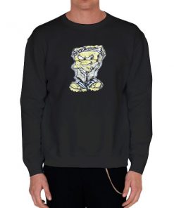 Black Sweatshirt Vintage 2000s Gangster Spongebob Shirt