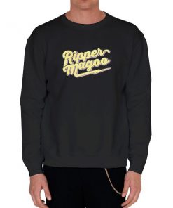 Black Sweatshirt Ripper Magoo Bob Menery Merch Shirt