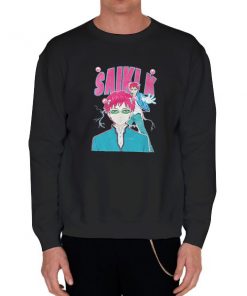 Black Sweatshirt Vintage Anime Saiki K Merch Shirt