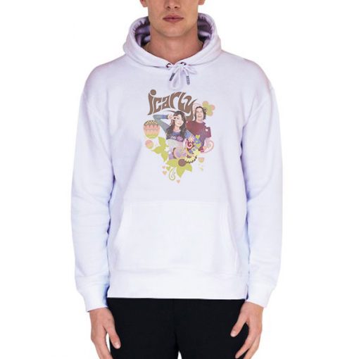 White Hoodie Spencer and Icarly Merch Shirt