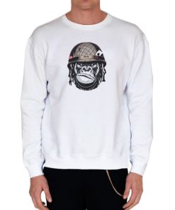 White Sweatshirt The Helmets Amc Ape Shirt