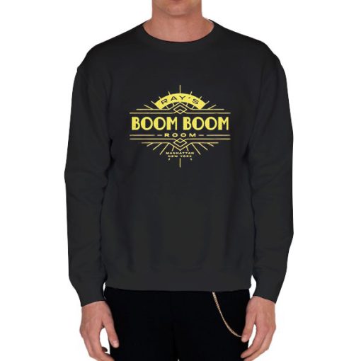 Black Sweatshirt Rays Boom Boom Room Manhattan New York Shirt