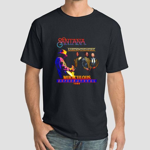 Santana Earth Wind and Fire T Shirt