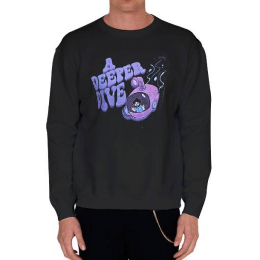 Black Sweatshirt A Deeper Dive Wendigoon Merch
