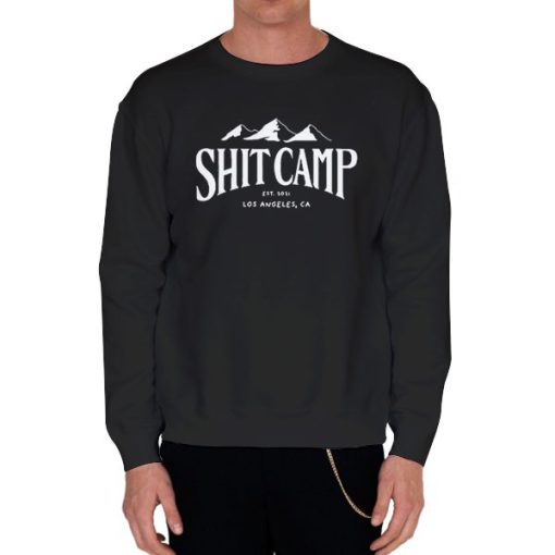Black Sweatshirt Shitcamp Merch Inspired Los Angeles