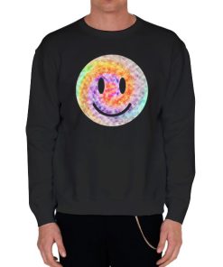 Black Sweatshirt Funny Colours 70s Emoji