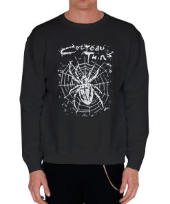 Black Sweatshirt Spiders and Webs Cocteau Twins
