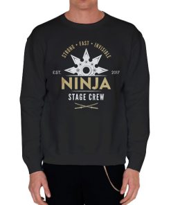 Black Sweatshirt Stage Crew Ninja Est 2017