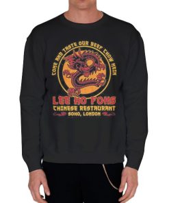 Black Sweatshirt Vintage Dragon Lee Ho Fook London