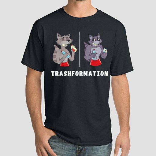 Animal Raccoon Transformation Gym Shirt